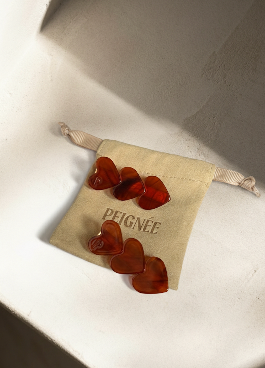 Heart Clip - Rouge Délicat