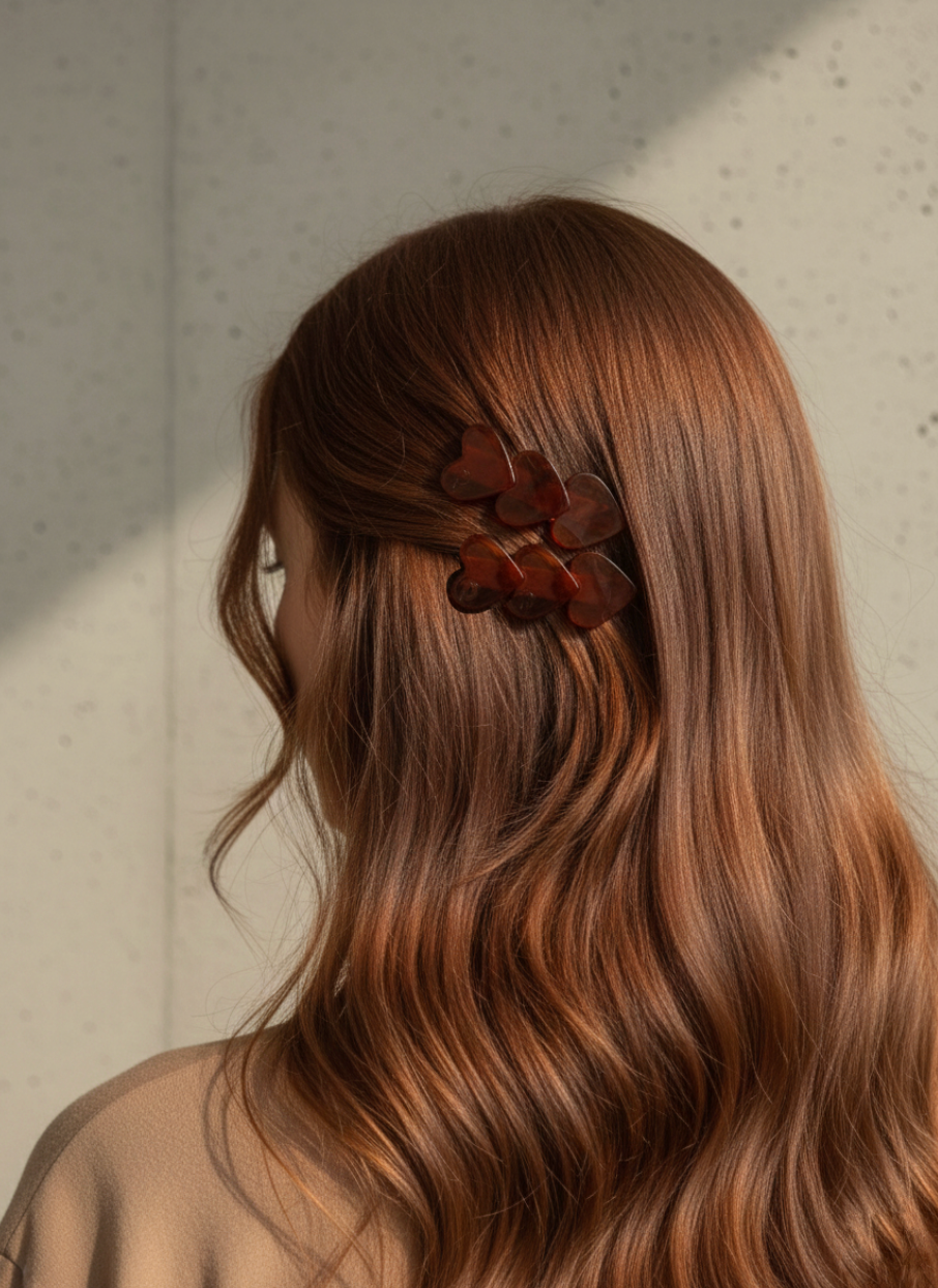 Heart Clip - Rouge Délicat