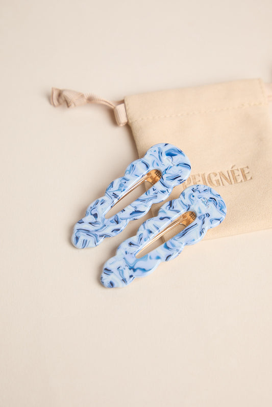 Barrettes Signature - Blue Mirage