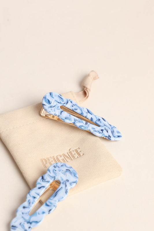 Barrettes Signature - Blue Mirage