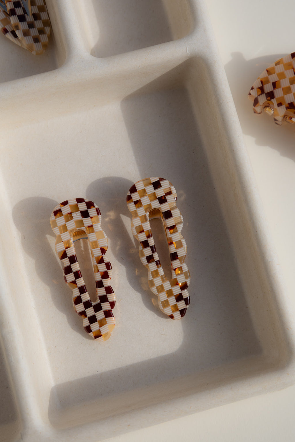 Barrettes Signature - Damier