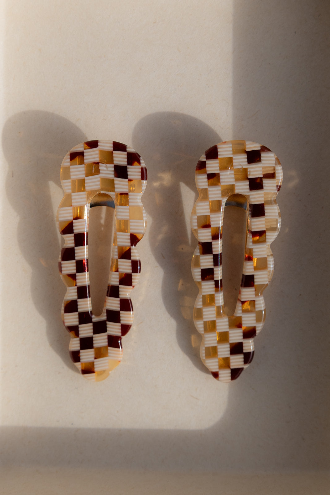 Barrettes Signature - Damier