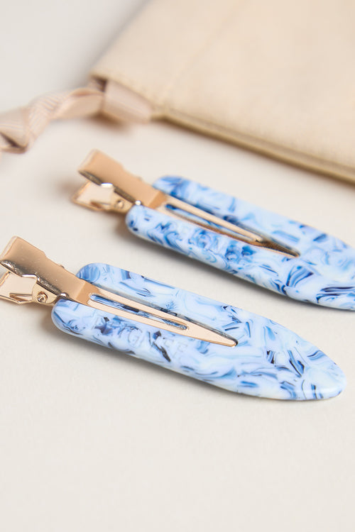 Barrettes - Blue Mirage