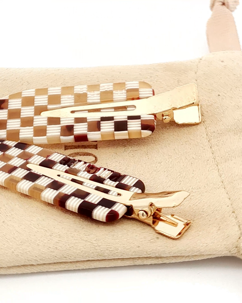 Barrettes - Damier