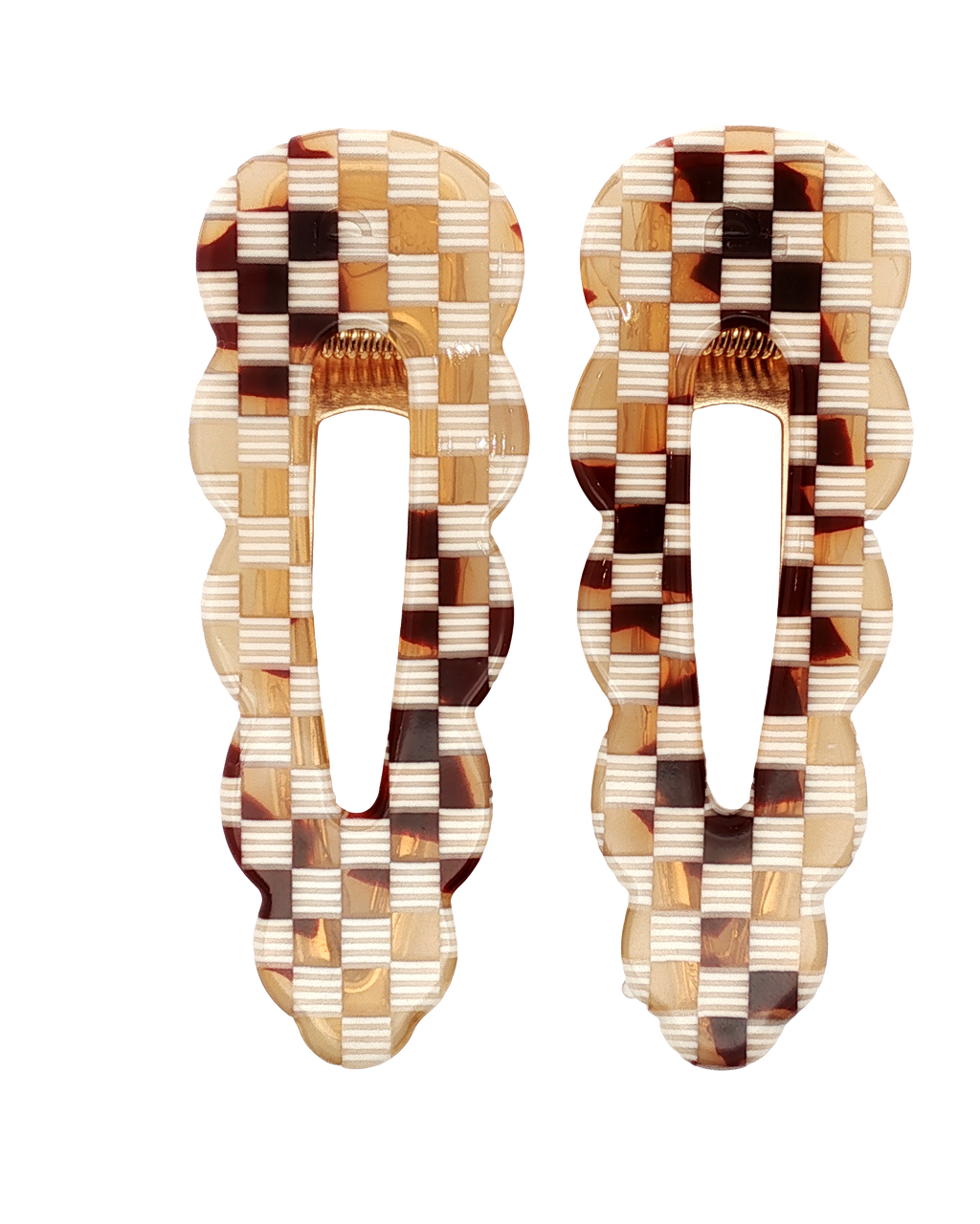 Barrettes Signature - Damier