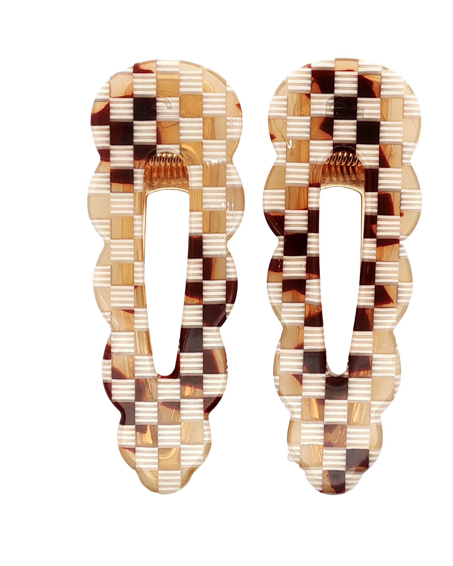 Barrettes Signature - Damier