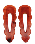 Barrettes Signature - rouge délicat