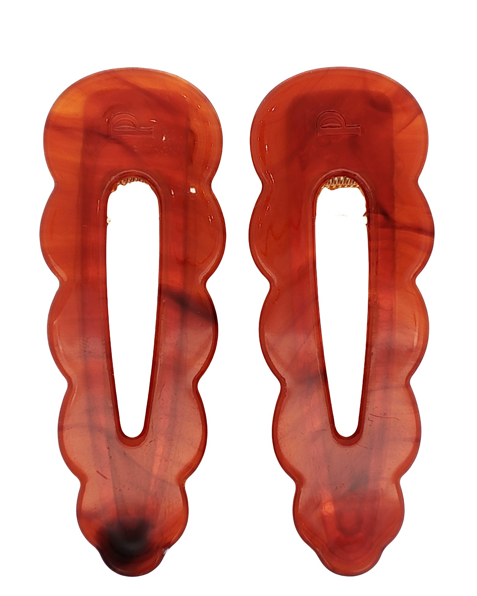 Barrettes Signature - rouge délicat
