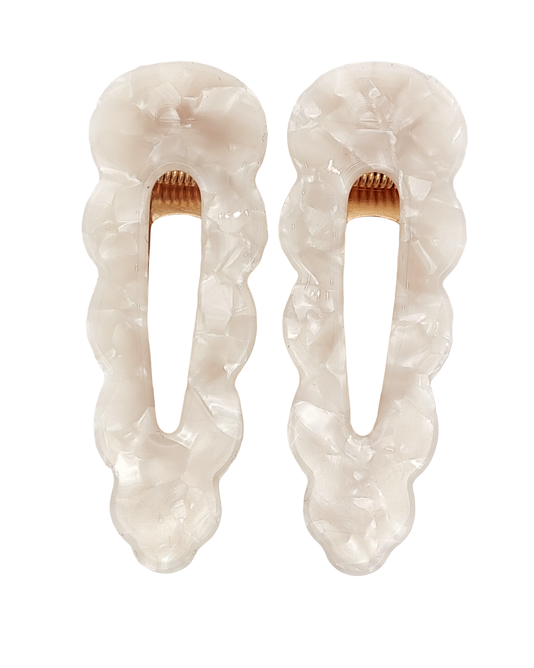 Barrettes Signature - Nacre