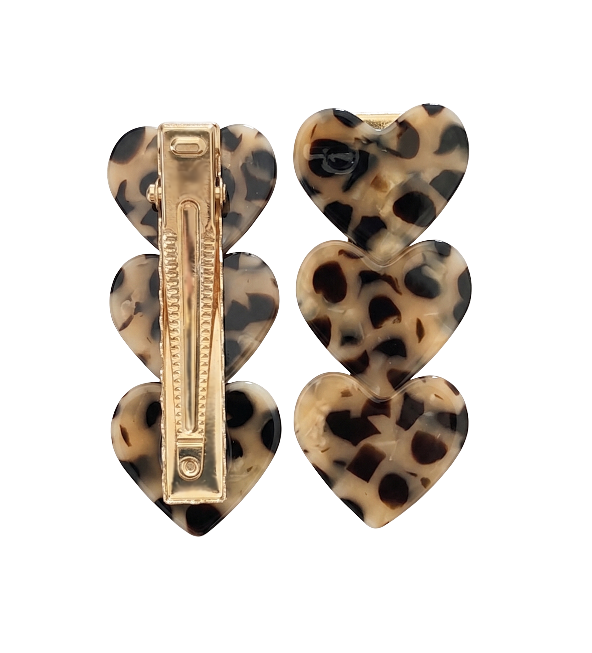 Heart Clip - Léopard