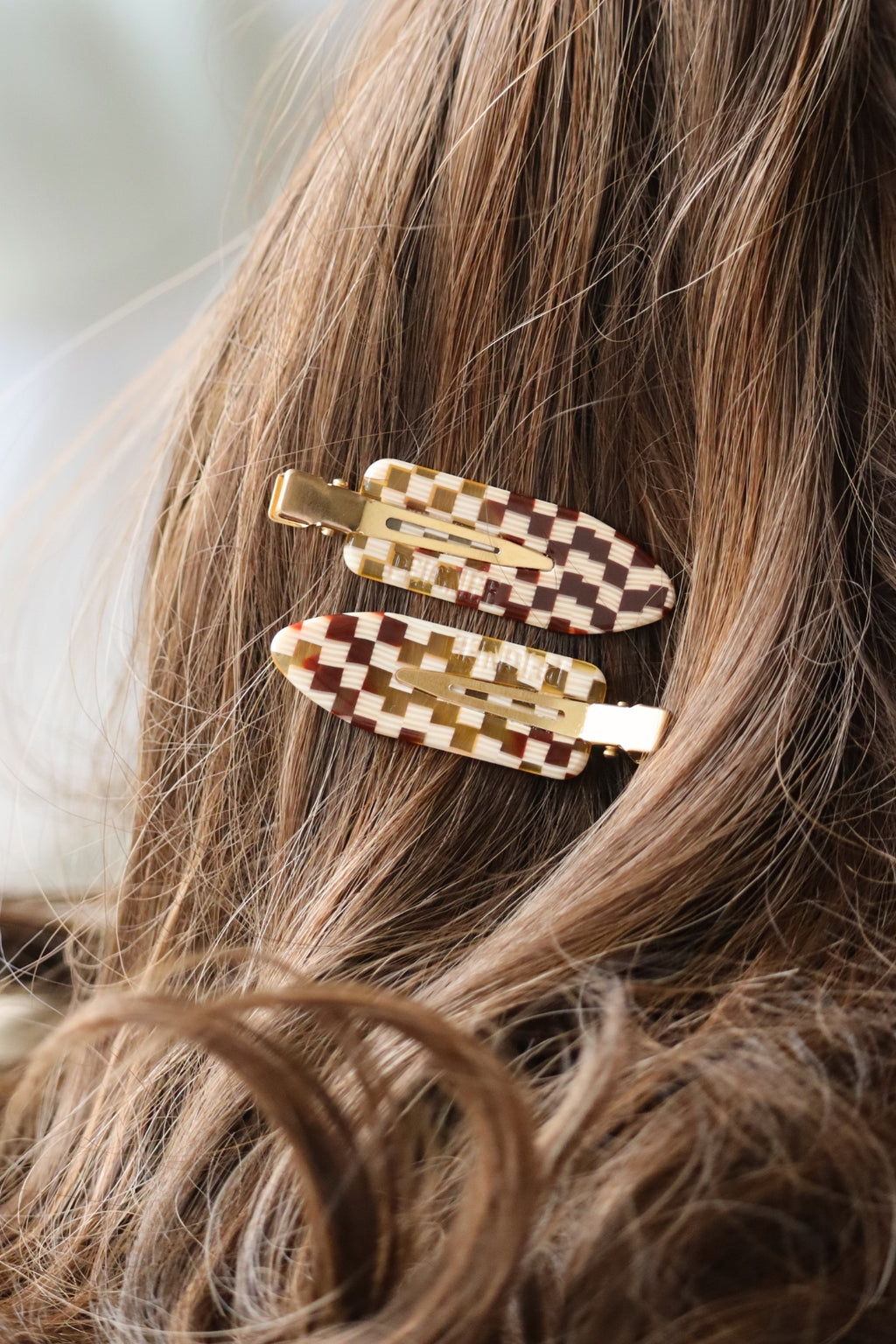 Barrettes - Damier