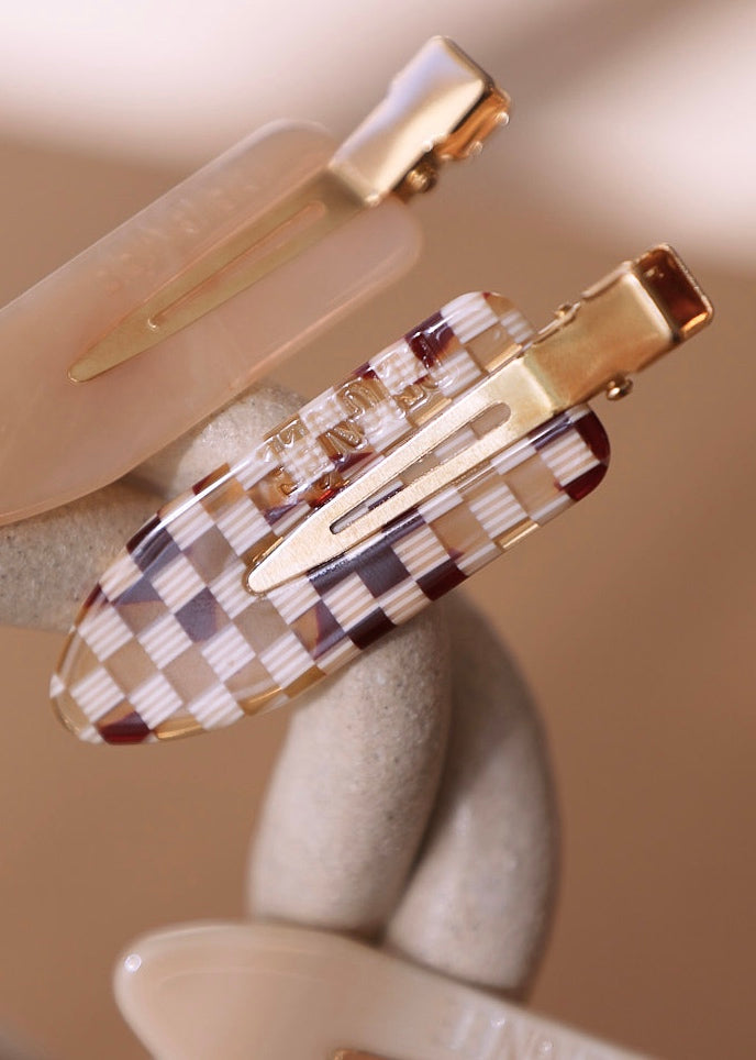 Barrettes - Damier