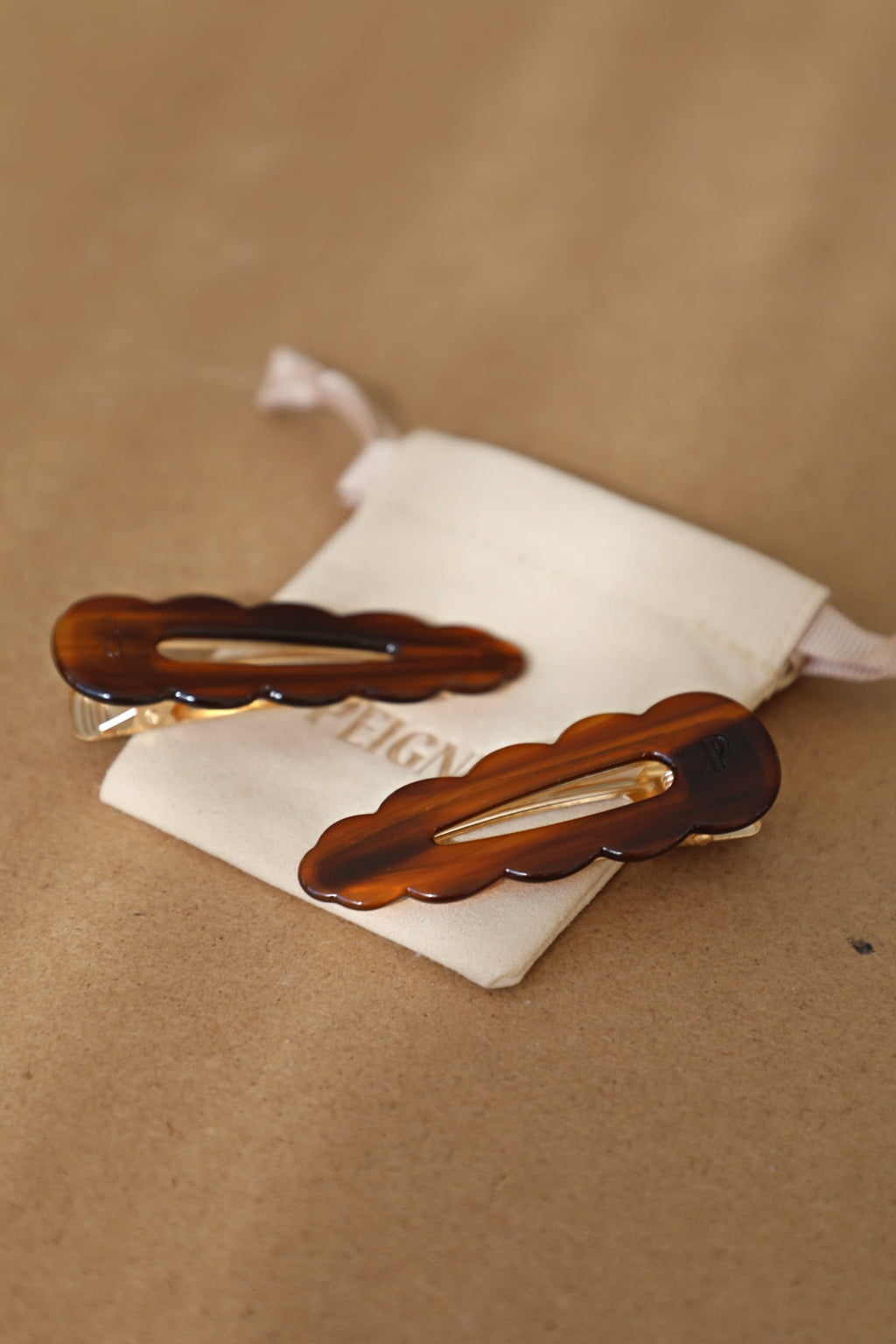 Barrettes Signature - Ebène