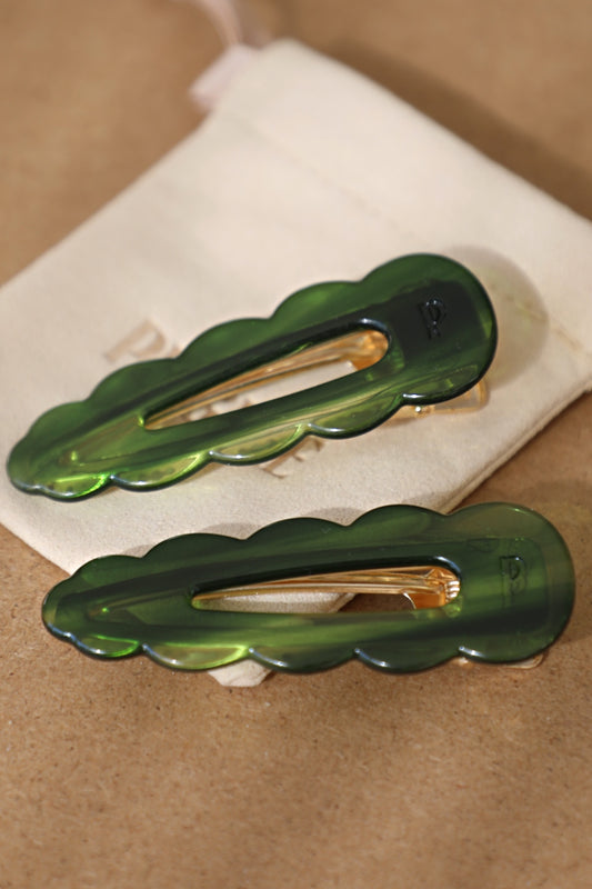 Barrettes Signature - Emeraude
