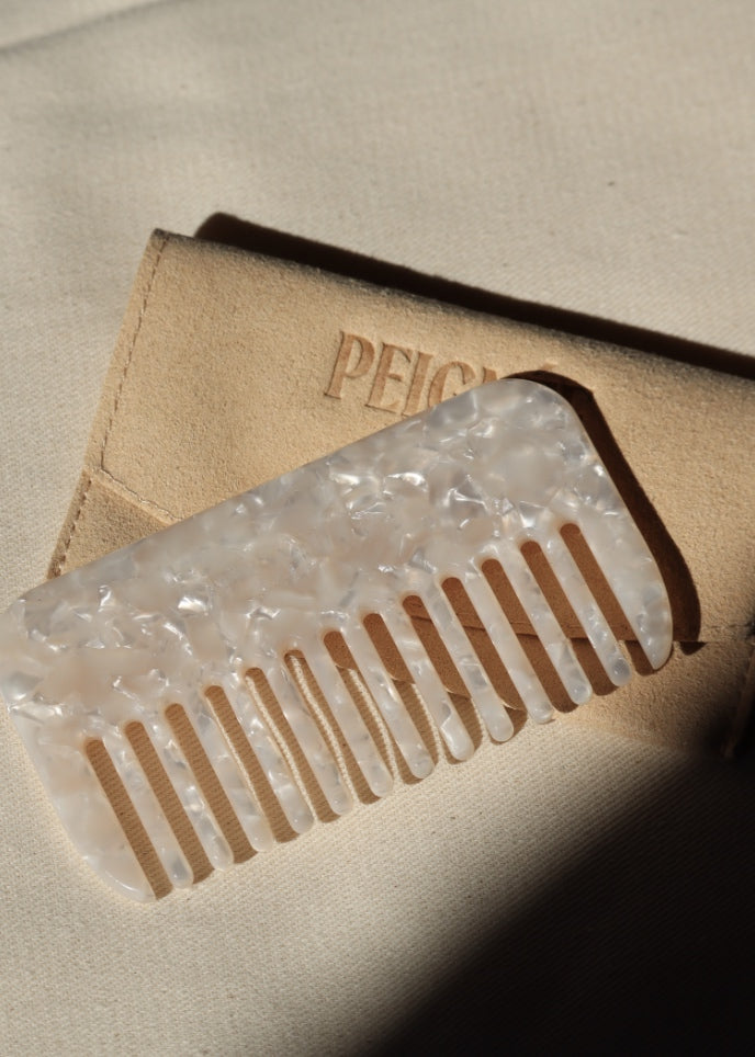 Peigne Voyage - Nacre