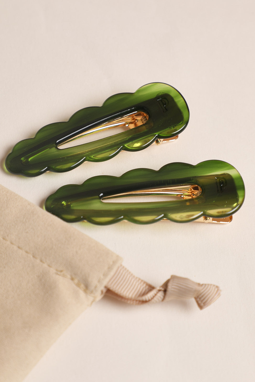 Barrettes Signature - Emeraude