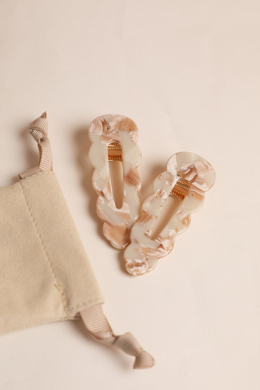 Barrettes Signature - Nougat